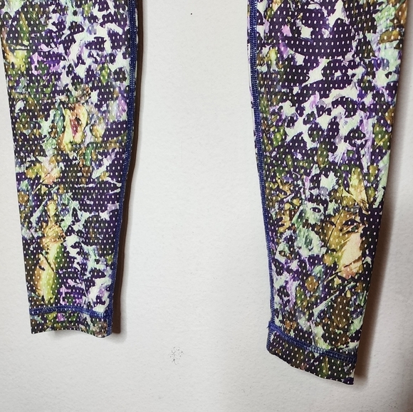Lululemon Wunder Under Pant *Full-On Luxtreme Floral Sport Backdrop Iris Flower - Picture 11 of 16